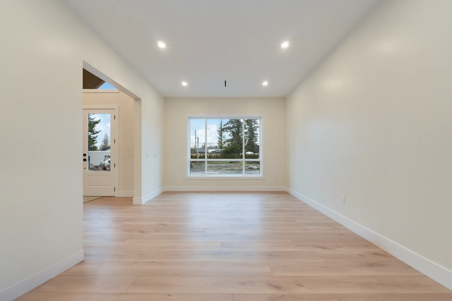 Langley modern custom estate, daytime front exterior, view 2
