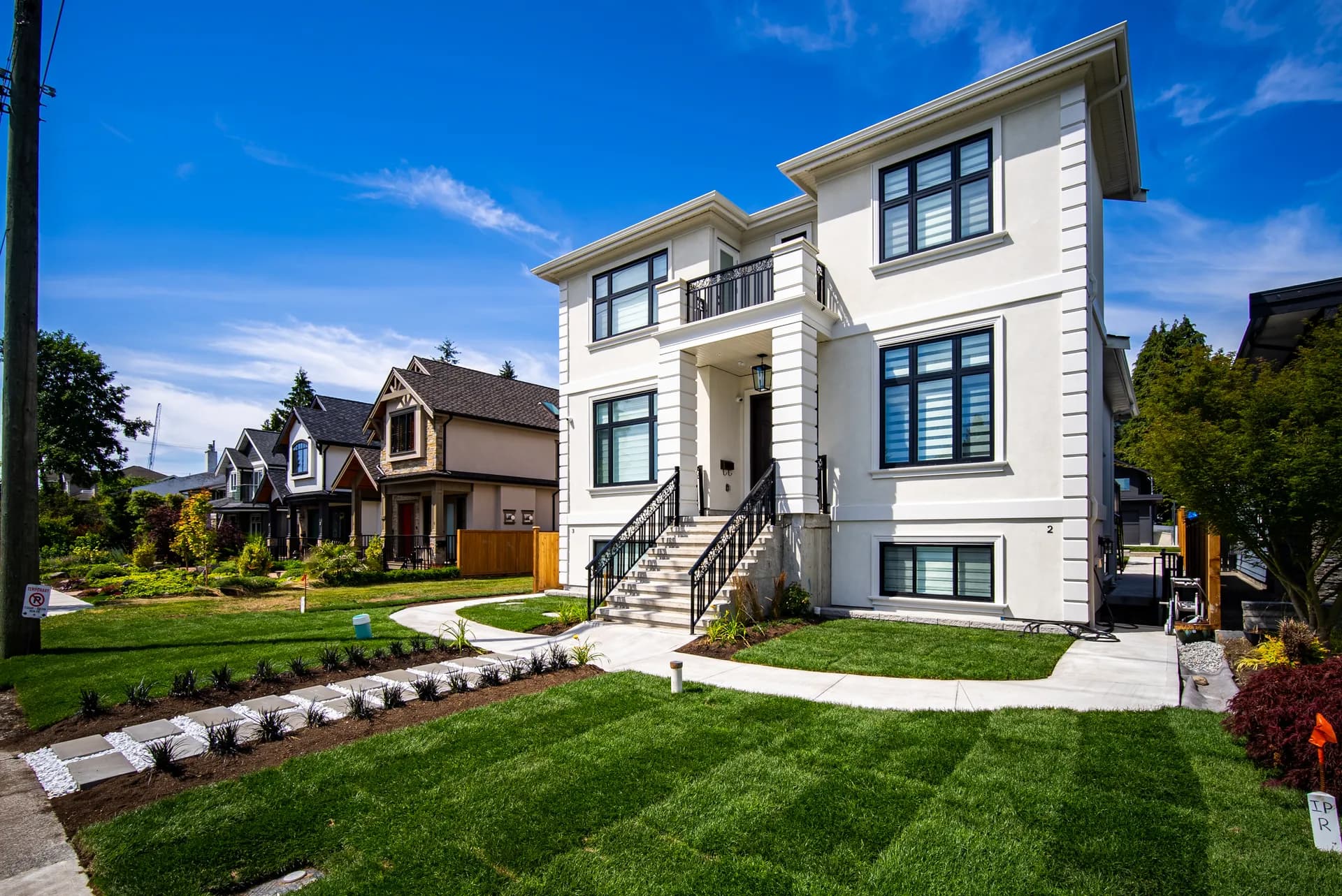 Lower Lonsdale heritage custom home in North Vancouver, daytime front exterior