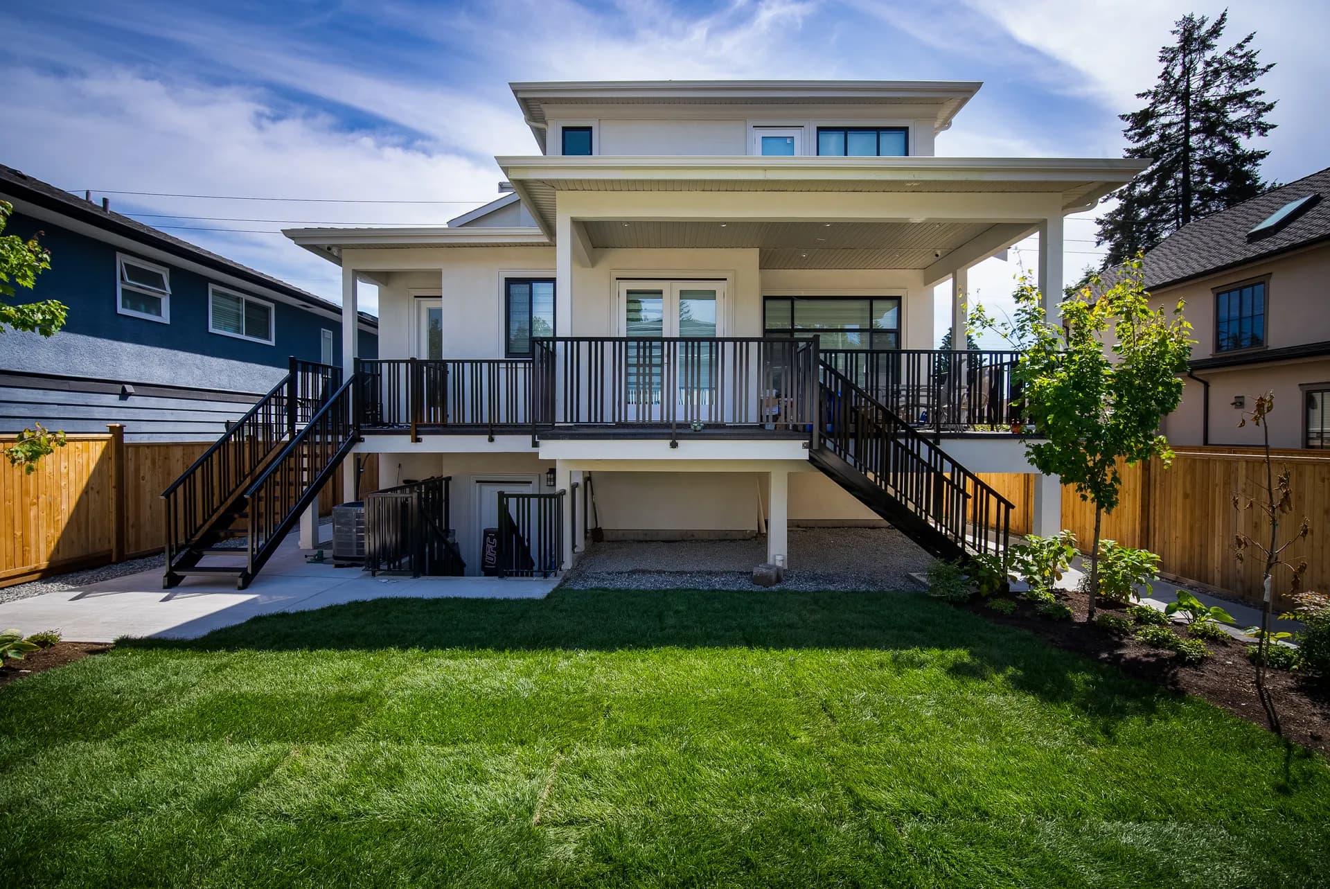 Lower Lonsdale heritage custom home in North Vancouver, daytime front exterior, view 6