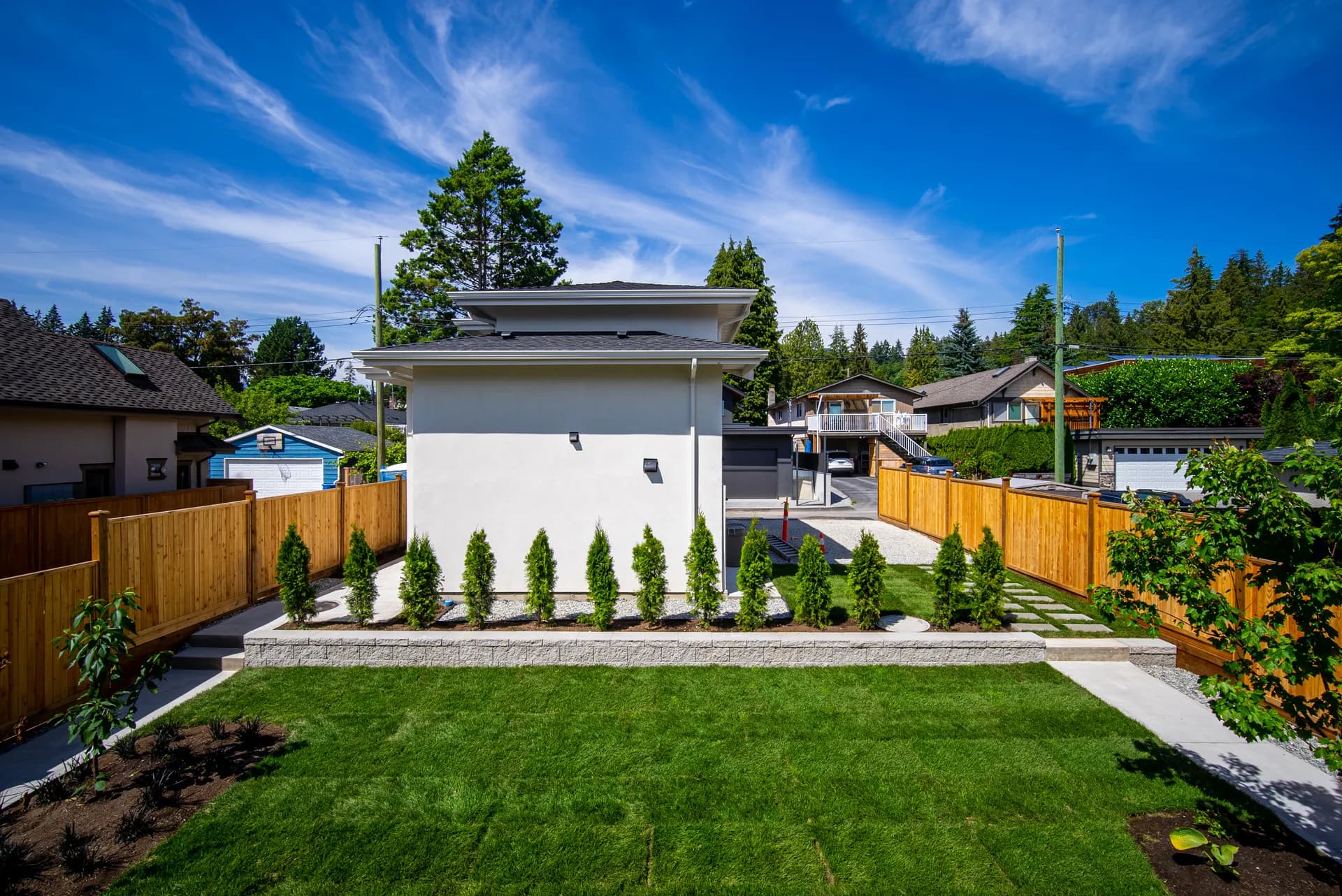 Lower Lonsdale heritage custom home in North Vancouver, daytime front exterior, view 7