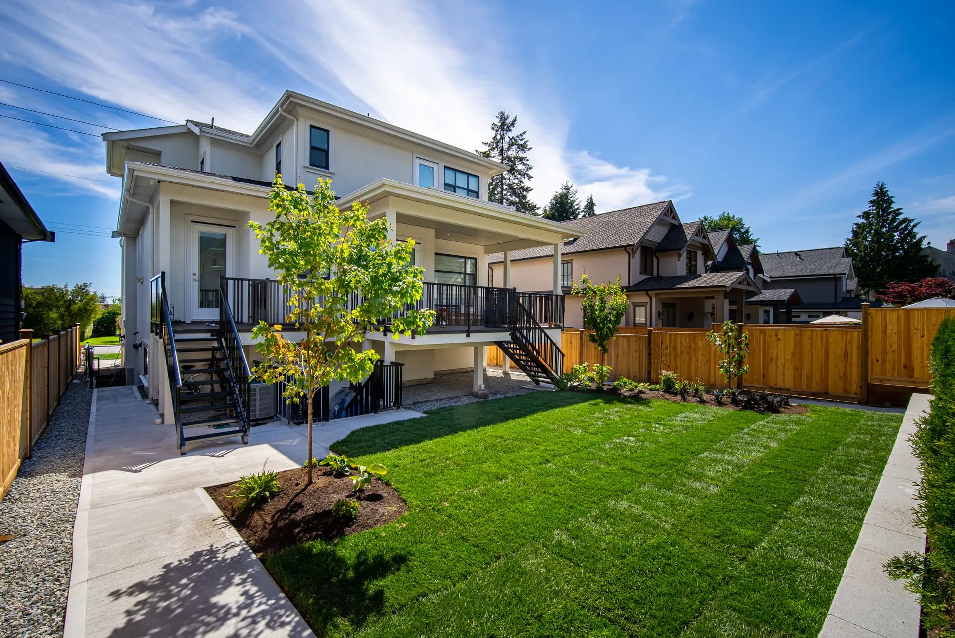 Lower Lonsdale heritage custom home in North Vancouver, daytime front exterior, view 8