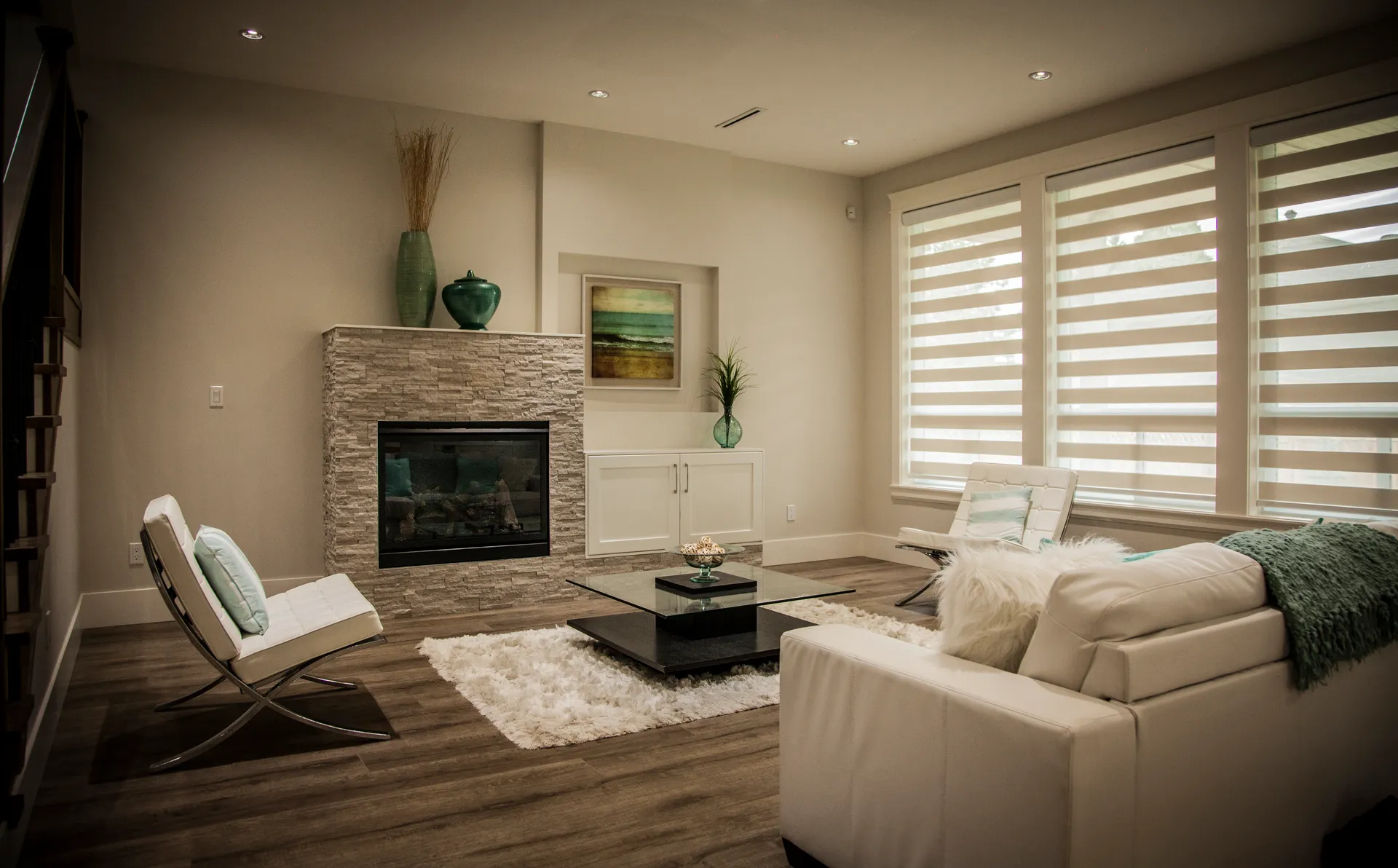 Maple Ridge custom home, open living and kitchen, view 2