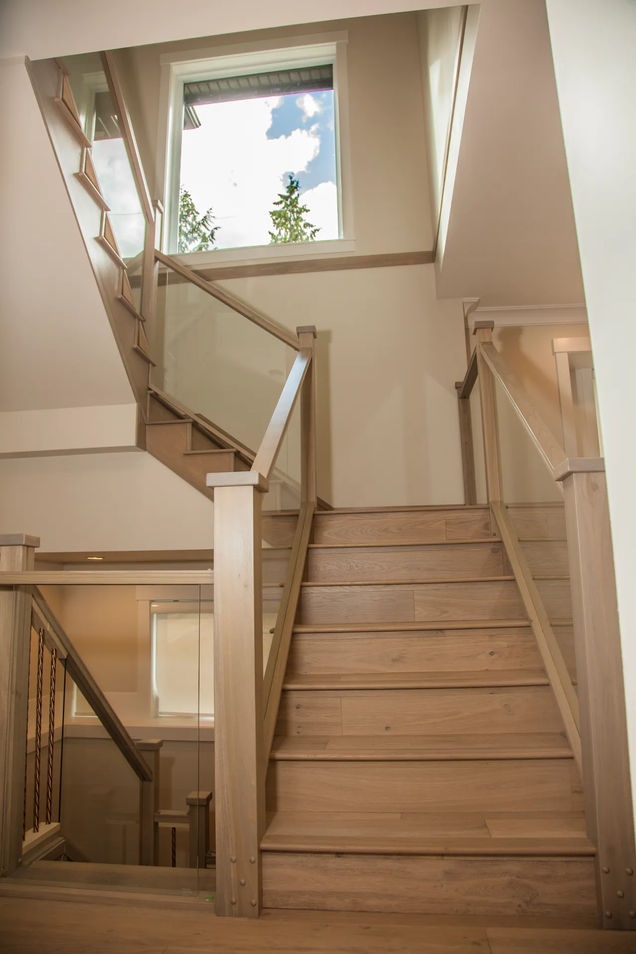 Westlynn modern family residence in North Vancouver, daytime front exterior, view 6